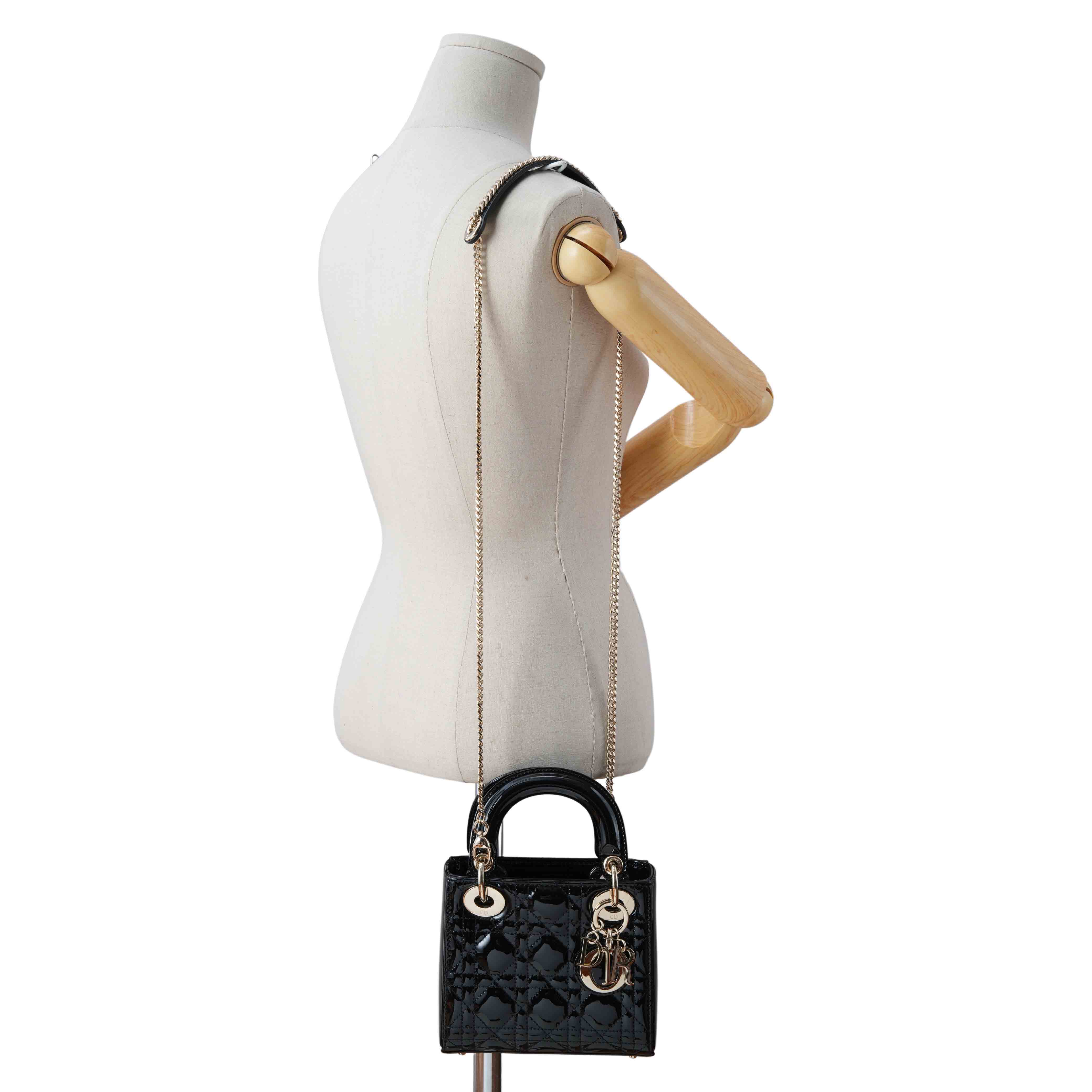 CHRISTIAN DIOR(USED)크리스찬디올 레이디디올 페이던트 미니백